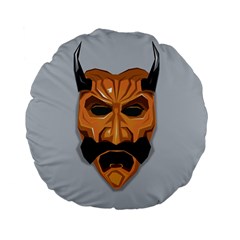 Mask India South Culture Standard 15  Premium Flano Round Cushions by Nexatart