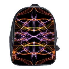 Wallpaper Abstract Art Light School Bag (large) by Nexatart