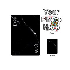 Black Marble Tiles Rock Stone Statues Playing Cards 54 (mini)  by Nexatart