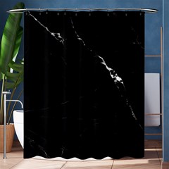 Black Marble Tiles Rock Stone Statues Shower Curtain 60  X 72  (medium)  by Nexatart