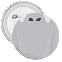 Ghost Halloween Spooky Horror Fear 3  Buttons by Nexatart