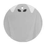 Ghost Halloween Spooky Horror Fear Ornament (Round) Front