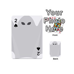 Ghost Halloween Spooky Horror Fear Playing Cards 54 (mini)  by Nexatart