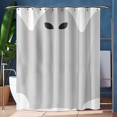 Ghost Halloween Spooky Horror Fear Shower Curtain 60  X 72  (medium)  by Nexatart