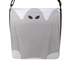 Ghost Halloween Spooky Horror Fear Flap Messenger Bag (l)  by Nexatart