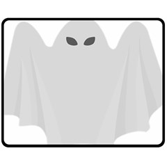 Ghost Halloween Spooky Horror Fear Double Sided Fleece Blanket (medium)  by Nexatart