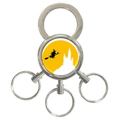 Castle Cat Evil Female Fictiona 3-ring Key Chains by Nexatart