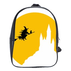 Castle Cat Evil Female Fictiona School Bag (large) by Nexatart