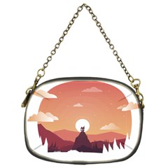 Design Art Hill Hut Landscape Chain Purses (two Sides)  by Nexatart