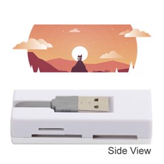 Design Art Hill Hut Landscape Memory Card Reader (stick)  by Nexatart