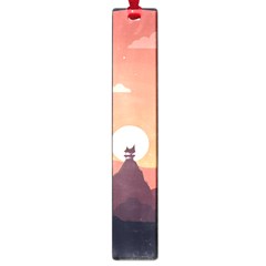 Design Art Hill Hut Landscape Large Book Marks by Nexatart