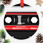 Compact Cassette Musicassette Mc Ornament (Round) Front