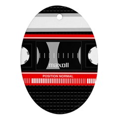 Compact Cassette Musicassette Mc Ornament (oval) by Nexatart