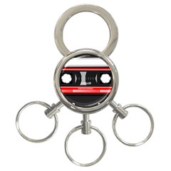 Compact Cassette Musicassette Mc 3-ring Key Chains by Nexatart