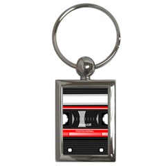 Compact Cassette Musicassette Mc Key Chains (rectangle)  by Nexatart