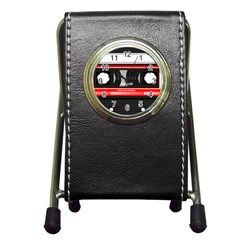 Compact Cassette Musicassette Mc Pen Holder Desk Clocks by Nexatart