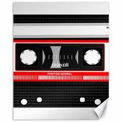 Compact Cassette Musicassette Mc Canvas 11  X 14   by Nexatart