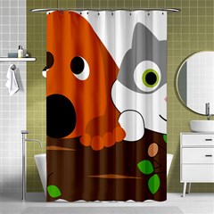 Baby Decoration Cat Dog Stuff Shower Curtain 48  X 72  (small)  by Nexatart