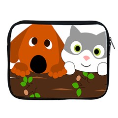 Baby Decoration Cat Dog Stuff Apple Ipad 2/3/4 Zipper Cases by Nexatart