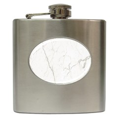 White Marble Tiles Rock Stone Statues Hip Flask (6 Oz) by Nexatart