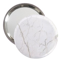 White Marble Tiles Rock Stone Statues 3  Handbag Mirrors by Nexatart