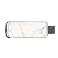 White Marble Tiles Rock Stone Statues Portable Usb Flash (two Sides) by Nexatart