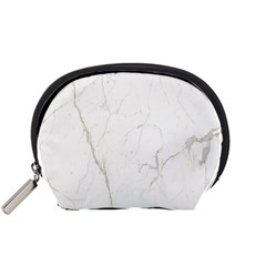 White Marble Tiles Rock Stone Statues Accessory Pouches (small) 