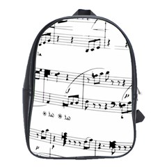 Abuse Background Monochrome My Bits School Bag (xl) by Nexatart