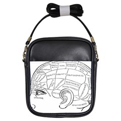 Brain Chart Diagram Face Fringe Girls Sling Bags by Nexatart