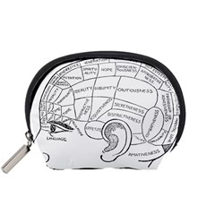 Brain Chart Diagram Face Fringe Accessory Pouches (small) 