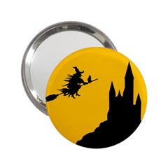 Castle Cat Evil Female Fictional 2 25  Handbag Mirrors by Nexatart