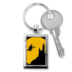 Castle Cat Evil Female Fictional Key Chains (rectangle)  by Nexatart