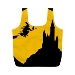 Castle Cat Evil Female Fictional Full Print Recycle Bags (m)  by Nexatart