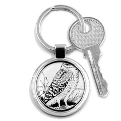 Animal Bird Forest Nature Owl Key Chains (round)  by Nexatart