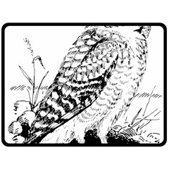 Animal Bird Forest Nature Owl Double Sided Fleece Blanket (large)  by Nexatart