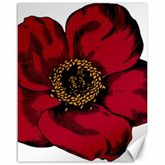 Floral Flower Petal Plant Canvas 16  X 20   by Nexatart