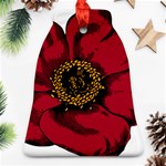 Floral Flower Petal Plant Bell Ornament (Two Sides) Back