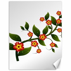 Flower Branch Nature Leaves Plant Canvas 12  X 16   by Nexatart