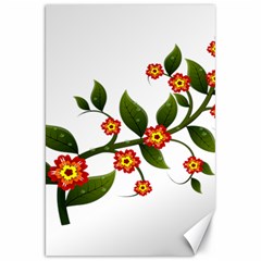 Flower Branch Nature Leaves Plant Canvas 20  X 30   by Nexatart