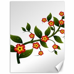 Flower Branch Nature Leaves Plant Canvas 36  X 48   by Nexatart