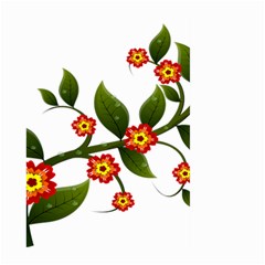 Flower Branch Nature Leaves Plant Large Garden Flag (two Sides) by Nexatart