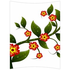 Flower Branch Nature Leaves Plant Back Support Cushion