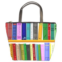 Shelf Books Library Reading Bucket Bags by Nexatart