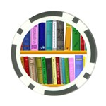 Shelf Books Library Reading Poker Chip Card Guard (10 pack) Front