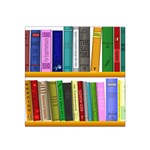 Shelf Books Library Reading Satin Bandana Scarf Front