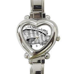 Animal Fish Ocean Sea Heart Italian Charm Watch by Nexatart