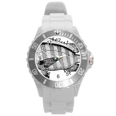 Animal Fish Ocean Sea Round Plastic Sport Watch (l) by Nexatart