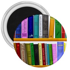 Shelf Books Library Reading 3  Magnets by Nexatart