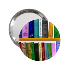 Shelf Books Library Reading 2 25  Handbag Mirrors by Nexatart