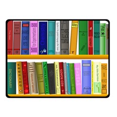 Shelf Books Library Reading Double Sided Fleece Blanket (small)  by Nexatart